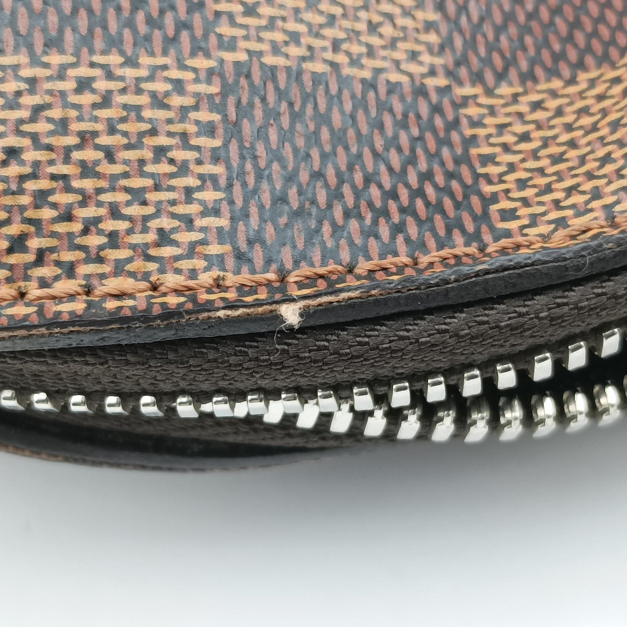 Pre-owned Louis Vuitton PDJ Port Document Jour Ebene x Noir Damier canvas x leather N41438 handbag | stylenewstar