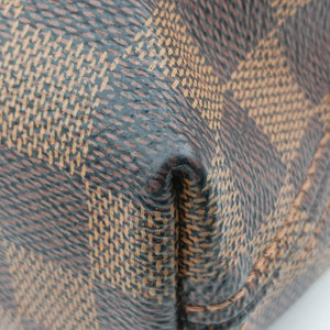 Pre-owned Louis Vuitton PDJ Port Document Jour Ebene x Noir Damier canvas x leather N41438 handbag | stylenewstar