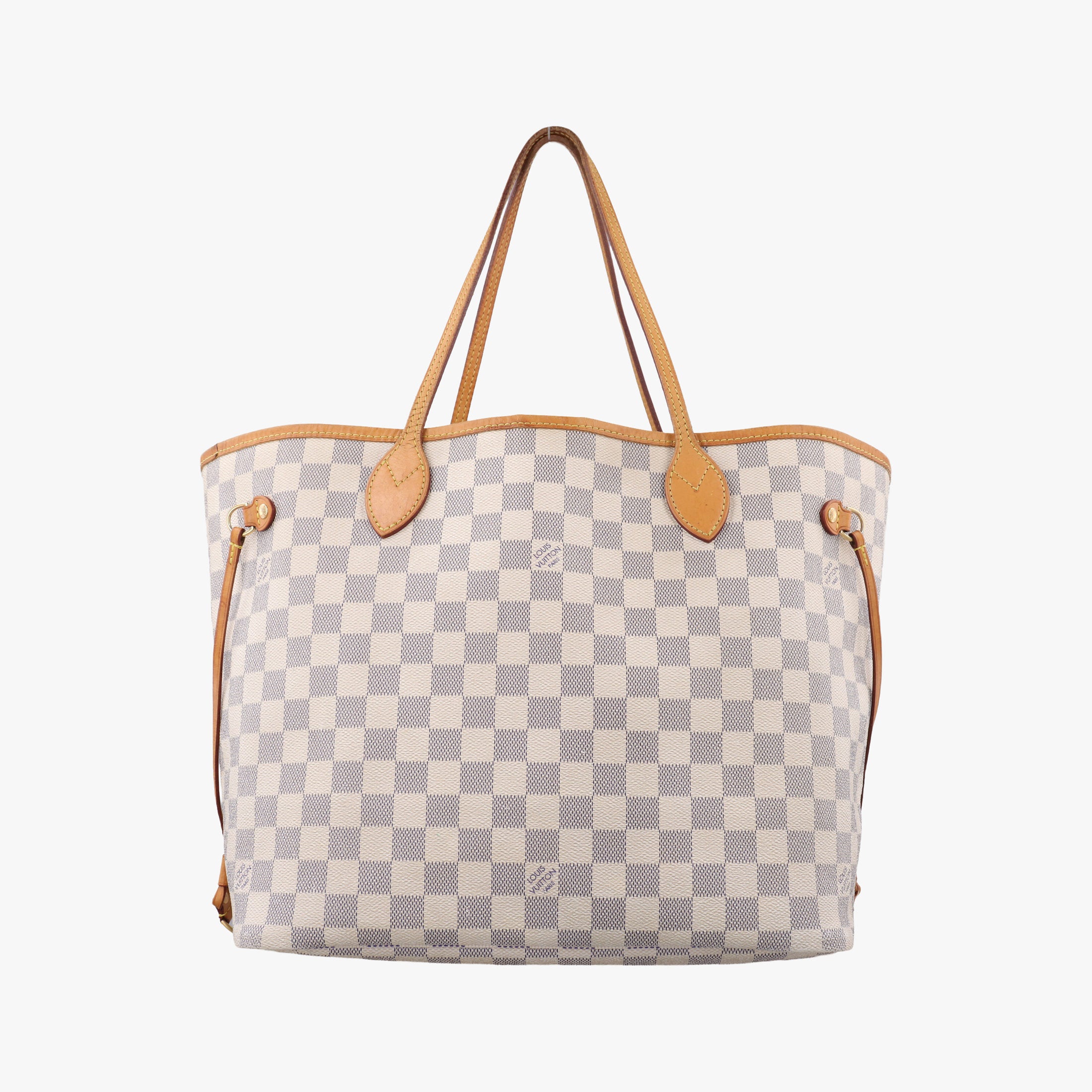 Pre-owned Louis Vuitton Neverfull MM Azur Damier Canvas N51107 handbag | stylenewstar