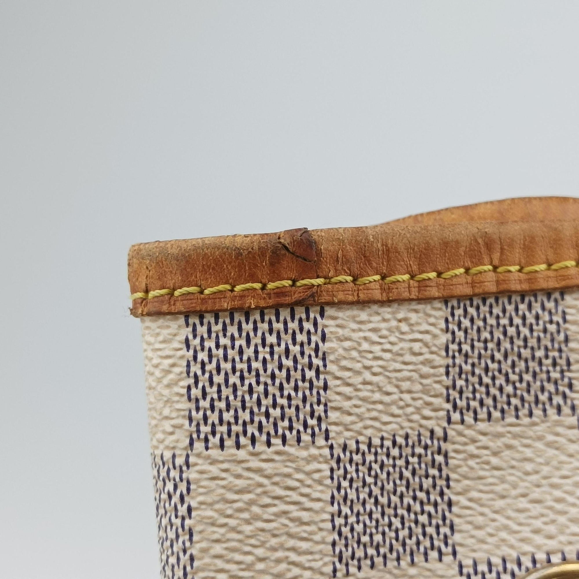 Pre-owned Louis Vuitton Neverfull MM Azur Damier Canvas N51107 handbag | stylenewstar