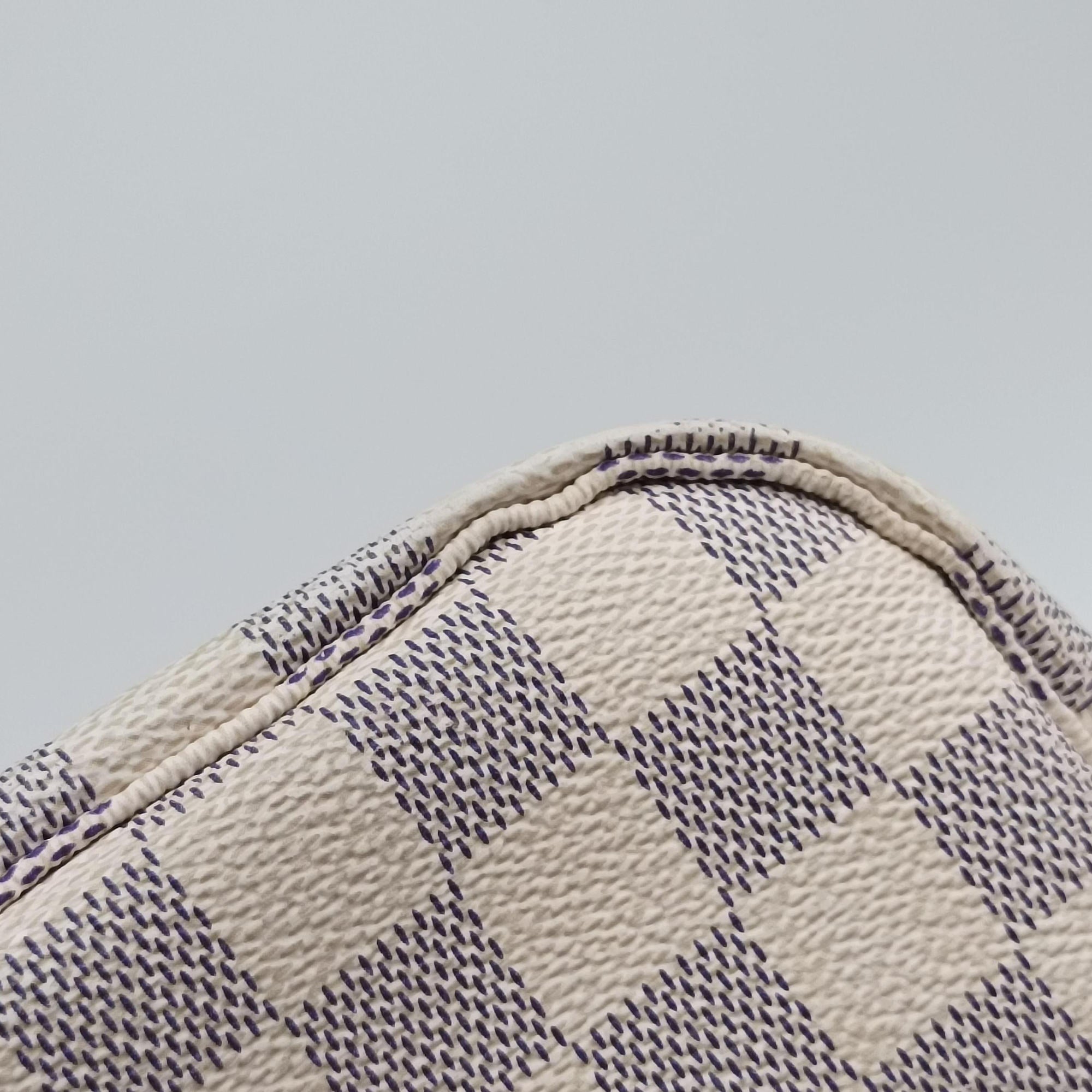 Pre-owned Louis Vuitton Neverfull MM Azur Damier Canvas N51107 handbag | stylenewstar