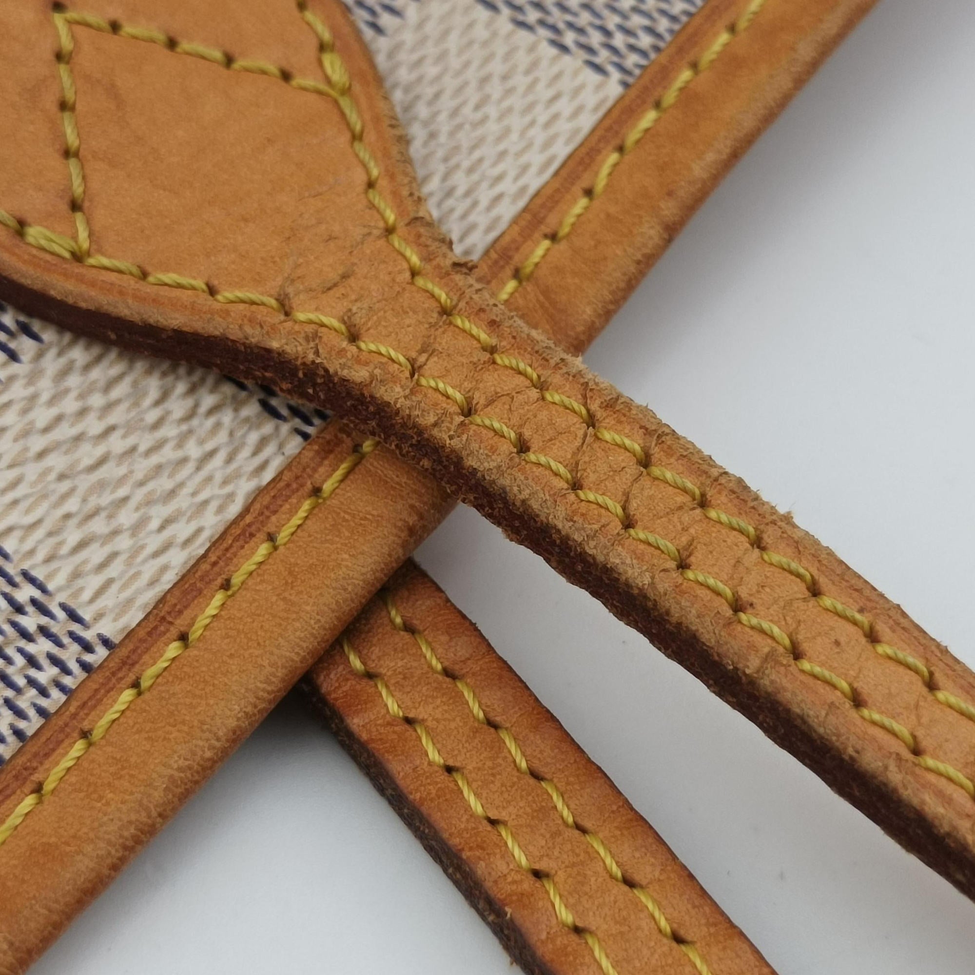 Pre-owned Louis Vuitton Neverfull MM Azur Damier Canvas N51107 handbag | stylenewstar