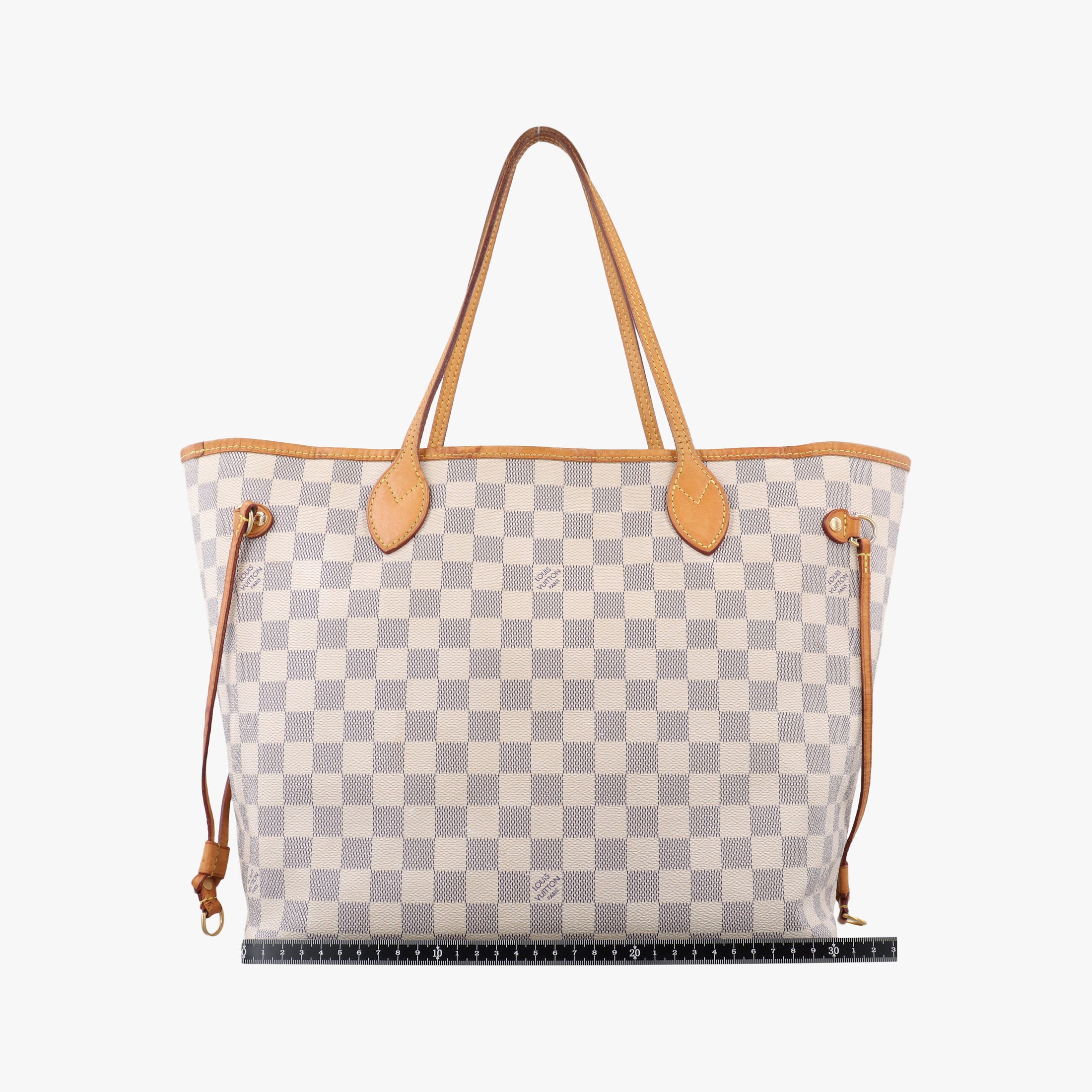 Pre-owned Louis Vuitton Neverfull MM Azur Damier Canvas N51107 handbag | stylenewstar