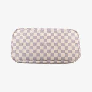 Pre-owned Louis Vuitton Neverfull MM Azur Damier Canvas N51107 handbag | stylenewstar