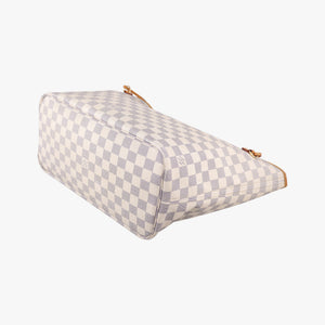 Pre-owned Louis Vuitton Neverfull MM Azur Damier Canvas N51107 handbag | stylenewstar