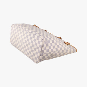 Pre-owned Louis Vuitton Neverfull MM Azur Damier Canvas N51107 handbag | stylenewstar