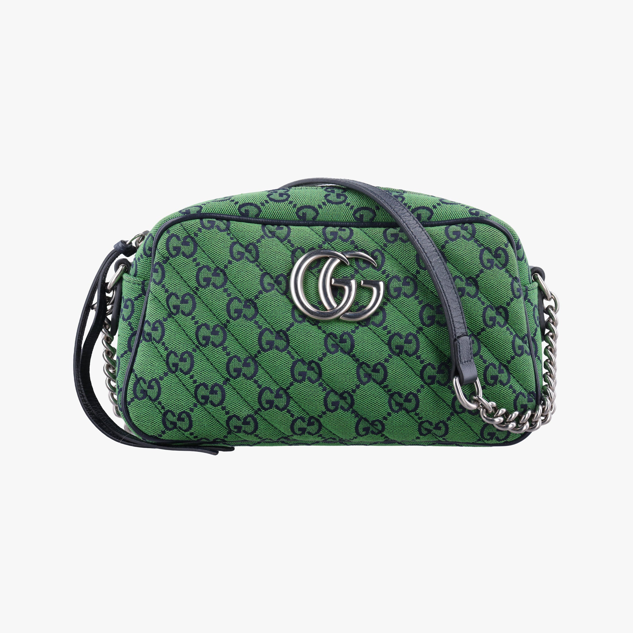 Secondhand Gucci GG Marmont Green canvas 447632 shoulderbag | stylenewstar