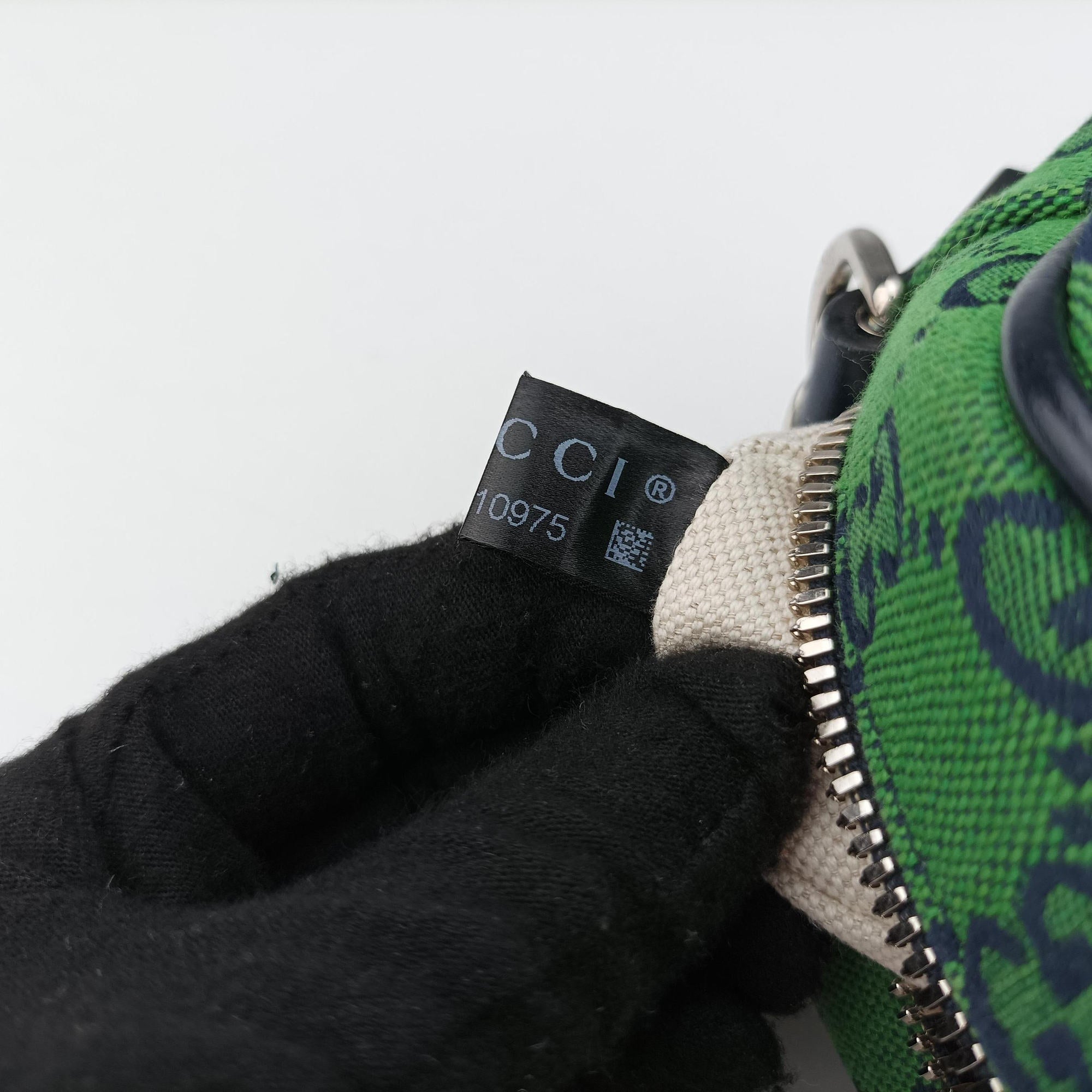 Secondhand Gucci GG Marmont Green canvas 447632 shoulderbag | stylenewstar