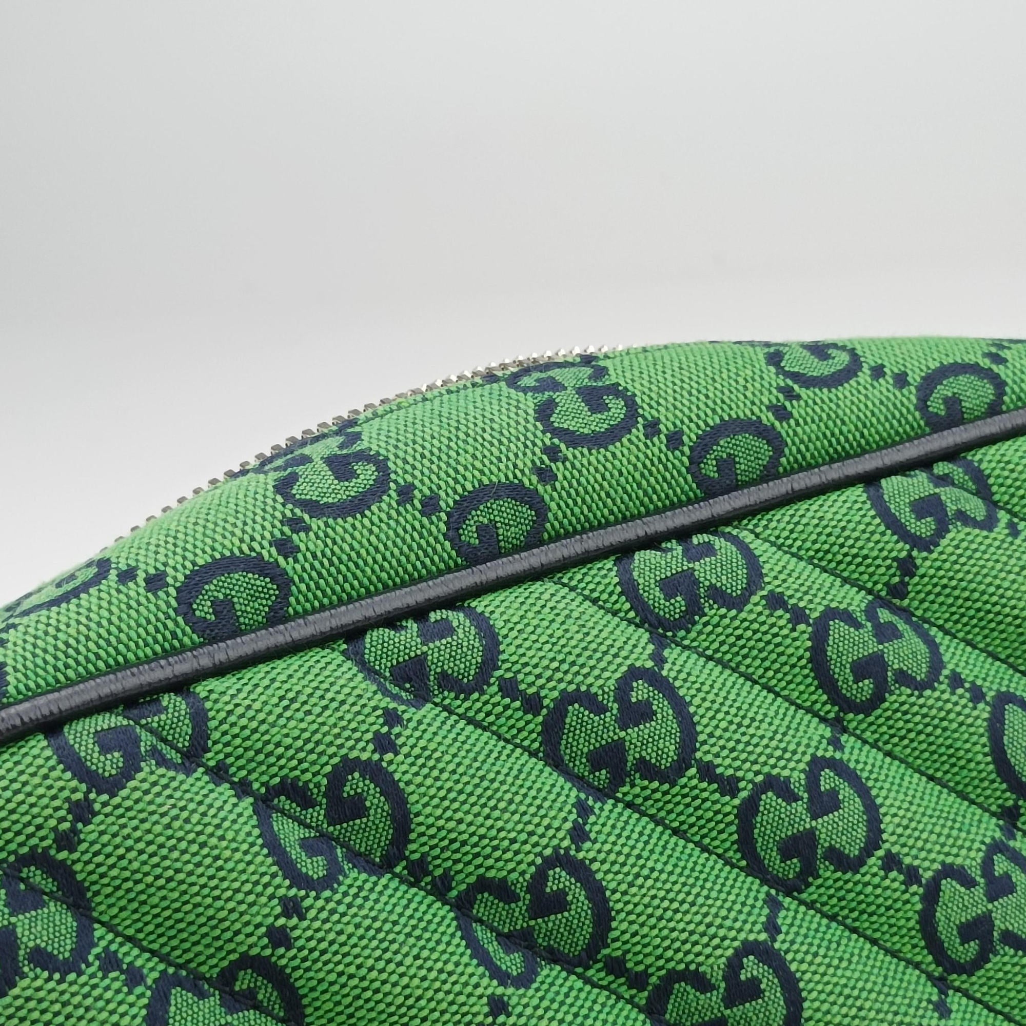 Secondhand Gucci GG Marmont Green canvas 447632 shoulderbag | stylenewstar