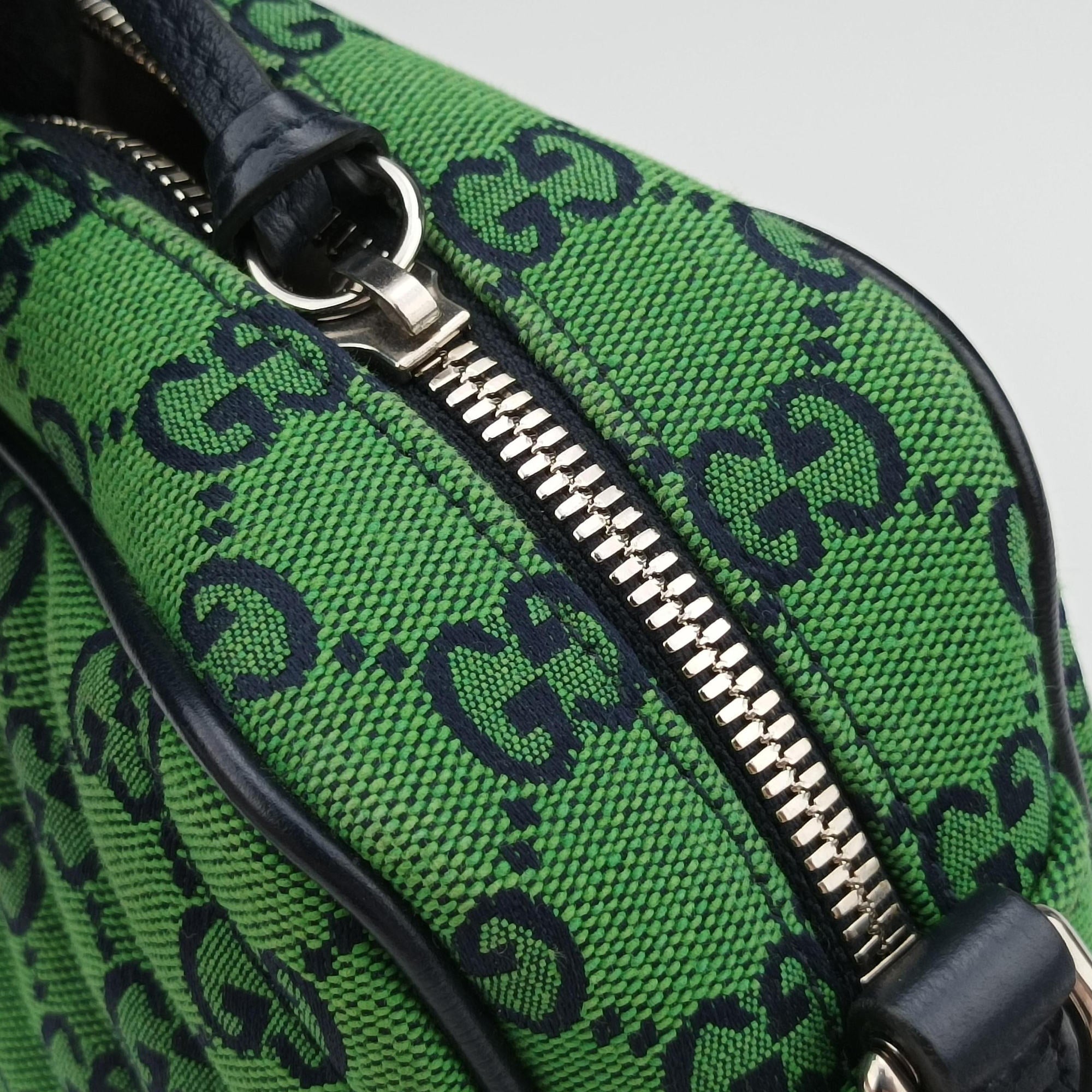 Secondhand Gucci GG Marmont Green canvas 447632 shoulderbag | stylenewstar