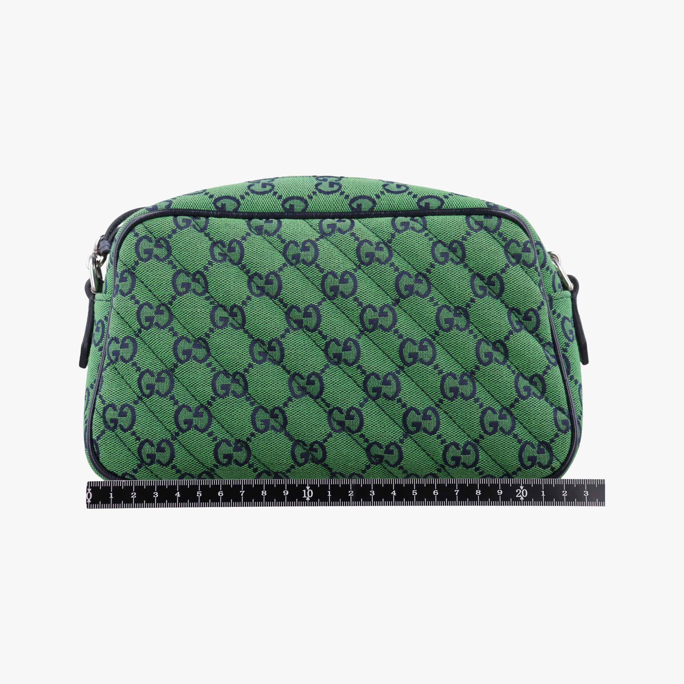 Secondhand Gucci GG Marmont Green canvas 447632 shoulderbag | stylenewstar