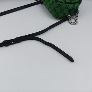 Secondhand Gucci GG Marmont Green canvas 447632 shoulderbag | stylenewstar