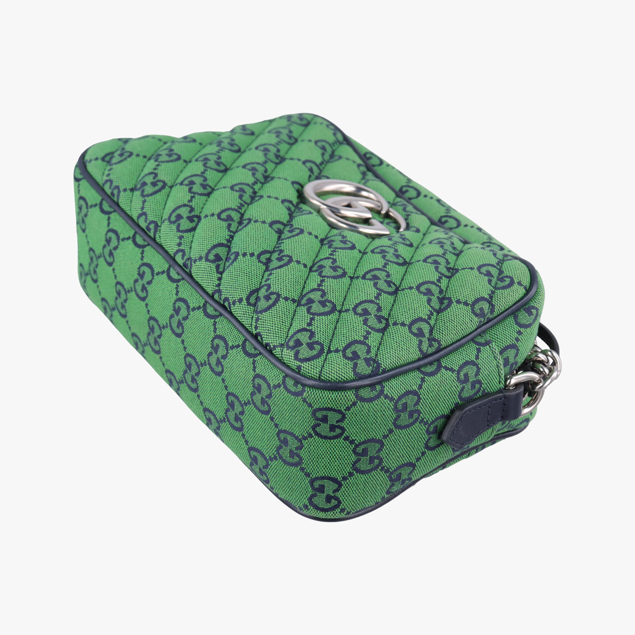 Secondhand Gucci GG Marmont Green canvas 447632 shoulderbag | stylenewstar