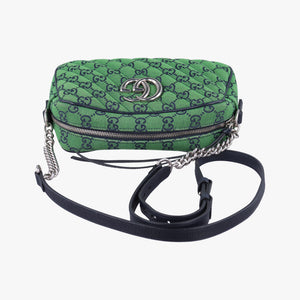 Secondhand Gucci GG Marmont Green canvas 447632 shoulderbag | stylenewstar