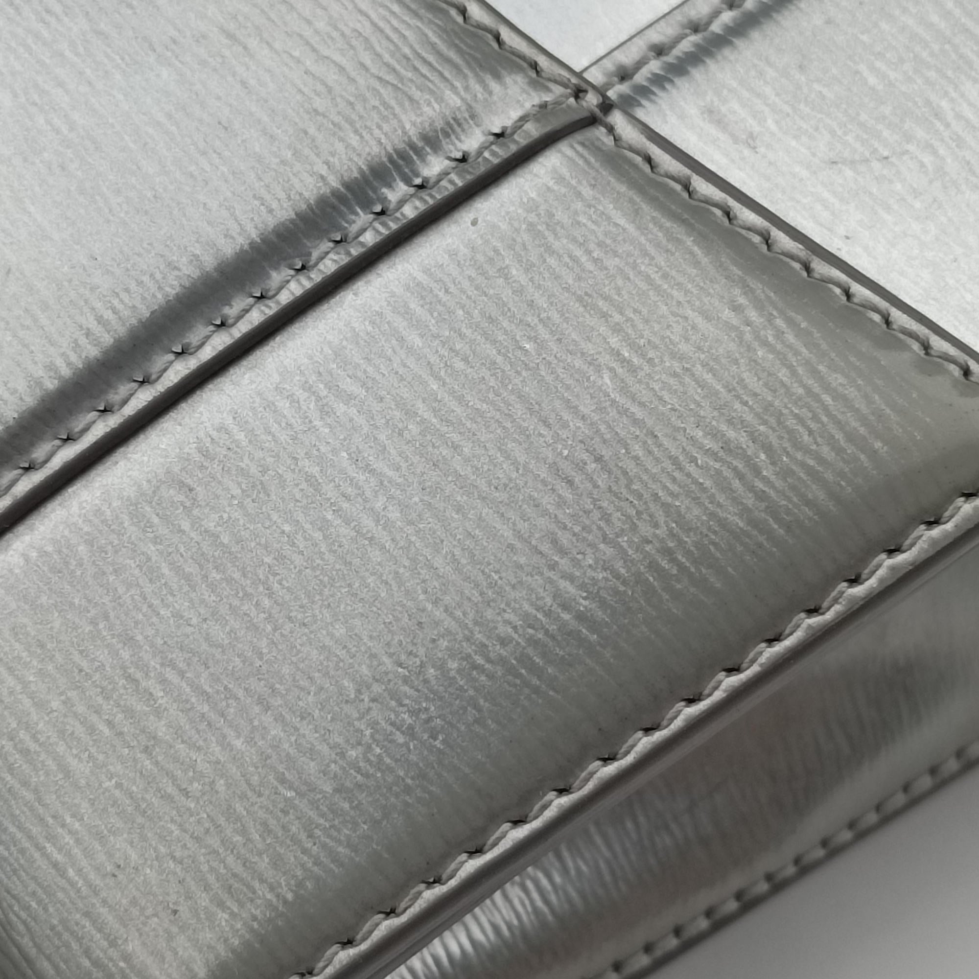 Vintage Balenciaga Hourglass XS Silver leather  shoulderbag | stylenewstar