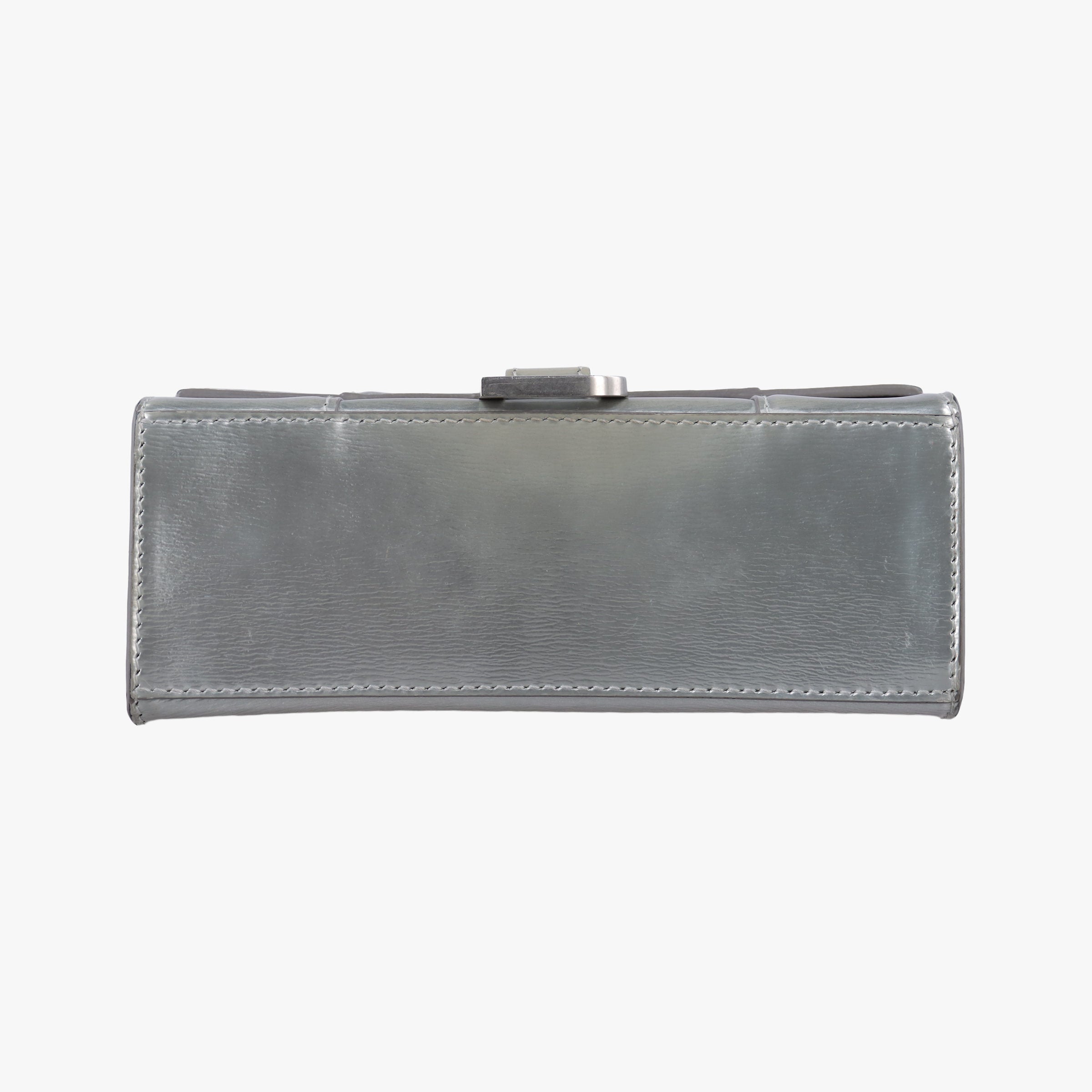 Vintage Balenciaga Hourglass XS Silver leather  shoulderbag | stylenewstar