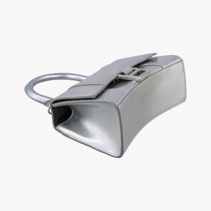 Vintage Balenciaga Hourglass XS Silver leather  shoulderbag | stylenewstar