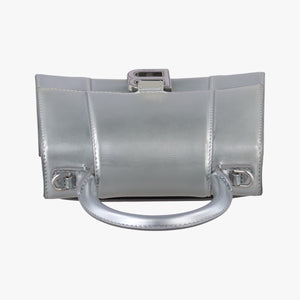 Vintage Balenciaga Hourglass XS Silver leather  shoulderbag | stylenewstar
