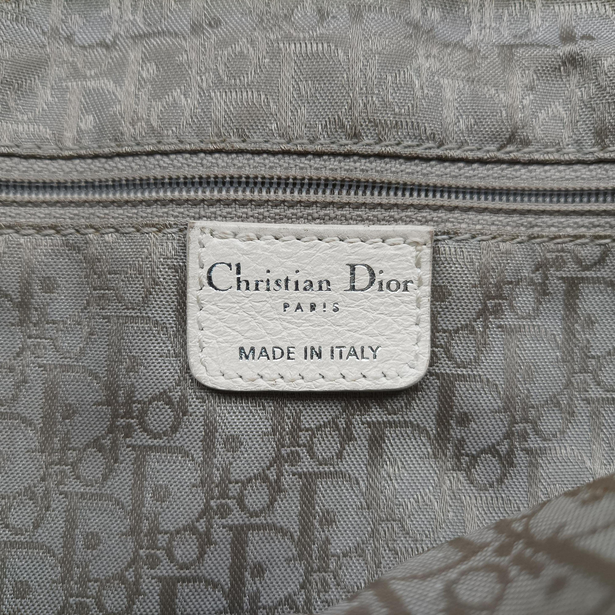 Vintage Christian Dior Gaucho White leather  shoulderbag | stylenewstar