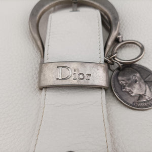 Vintage Christian Dior Gaucho White leather  shoulderbag | stylenewstar