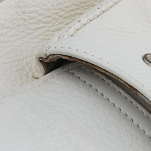 Vintage Christian Dior Gaucho White leather  shoulderbag | stylenewstar