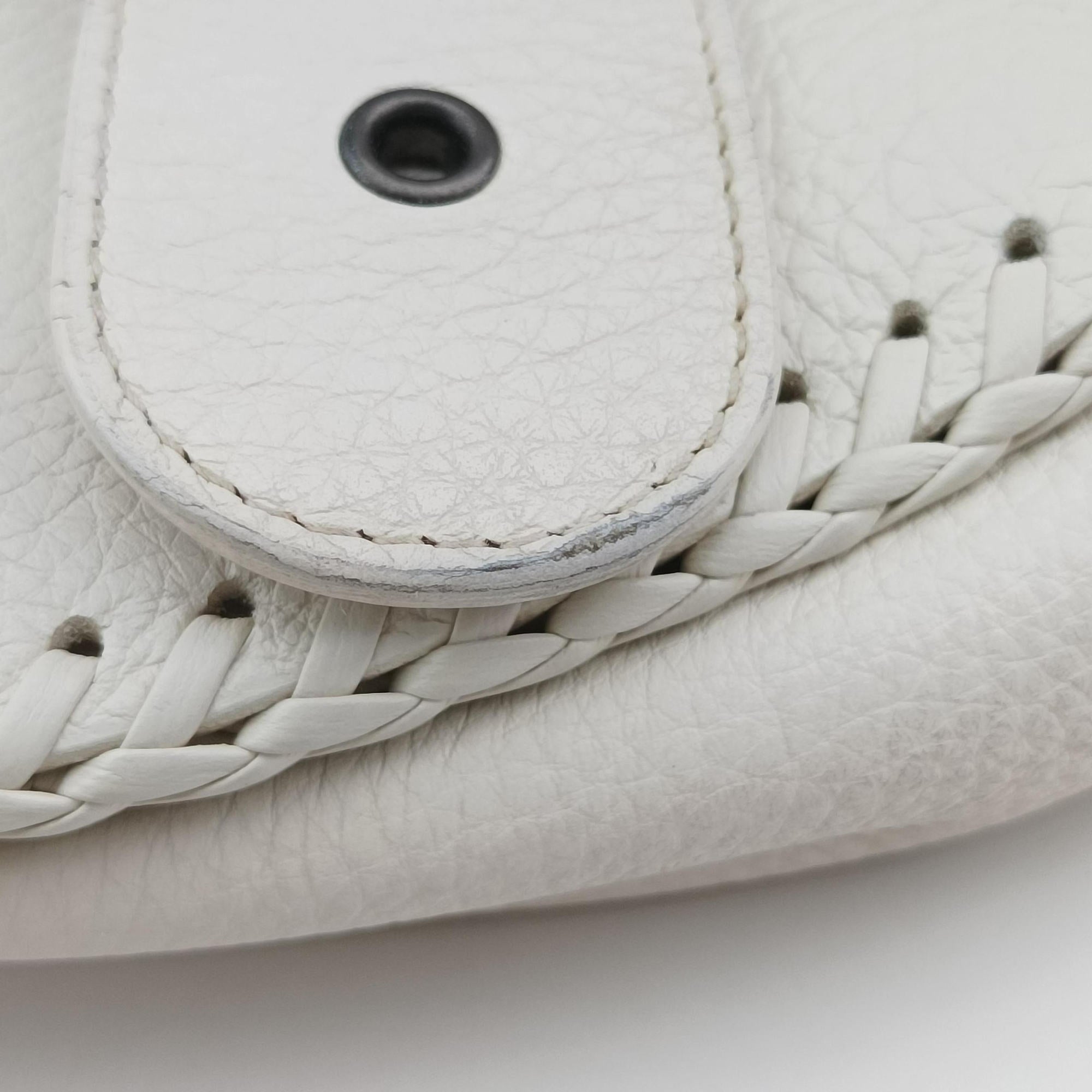 Vintage Christian Dior Gaucho White leather  shoulderbag | stylenewstar