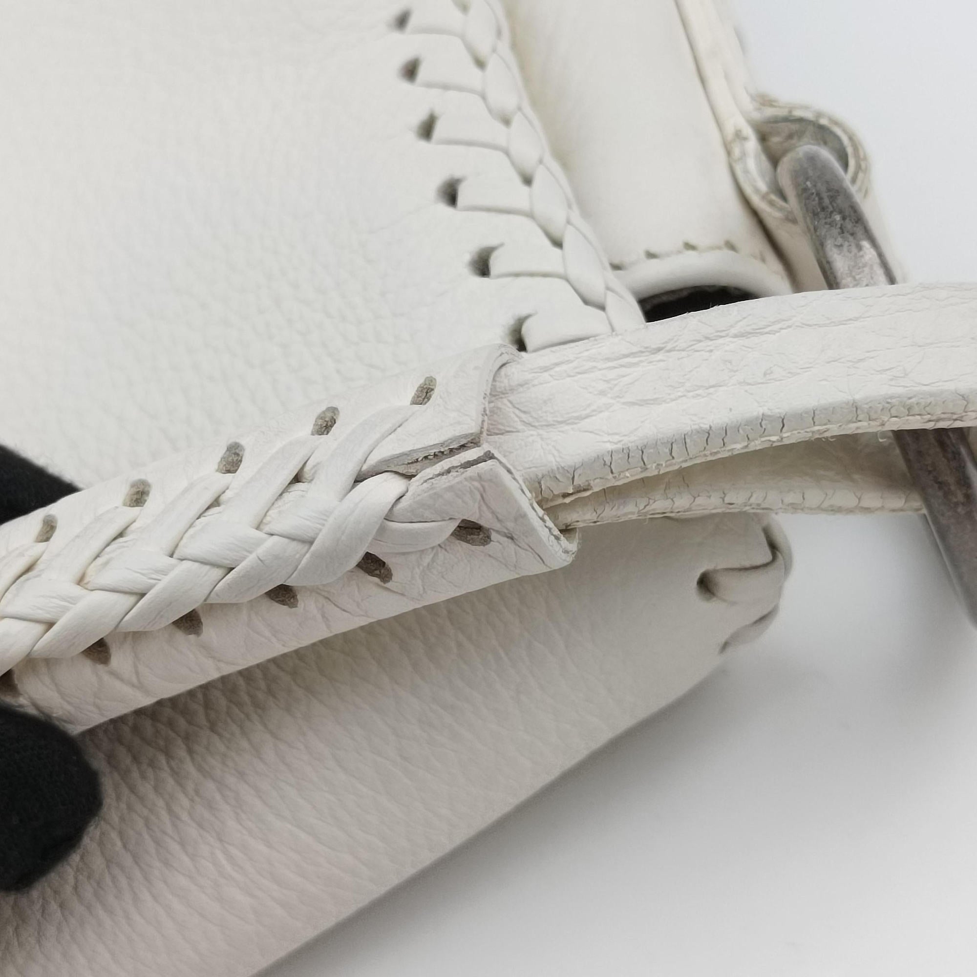 Vintage Christian Dior Gaucho White leather  shoulderbag | stylenewstar