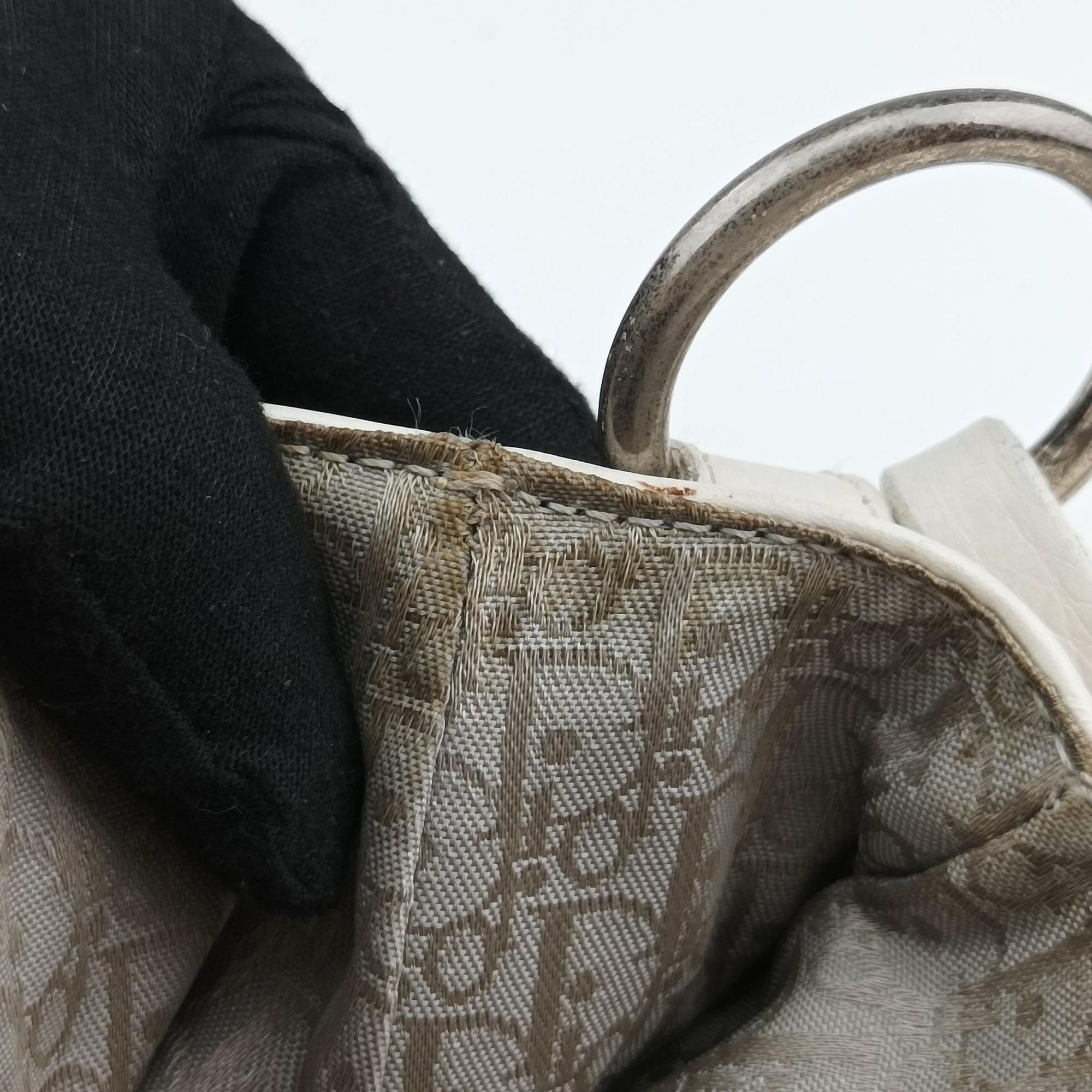 Vintage Christian Dior Gaucho White leather  shoulderbag | stylenewstar