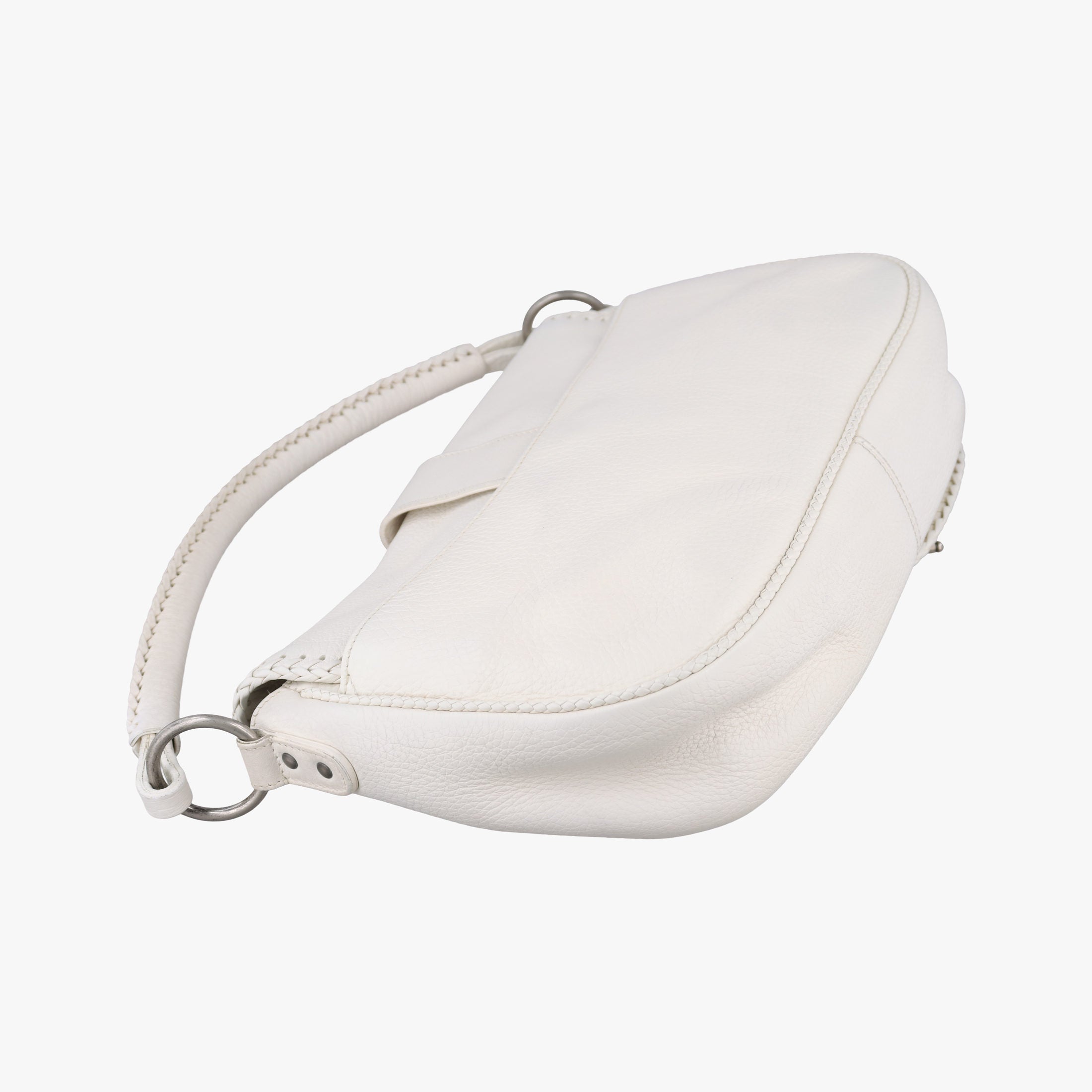 Vintage Christian Dior Gaucho White leather  shoulderbag | stylenewstar