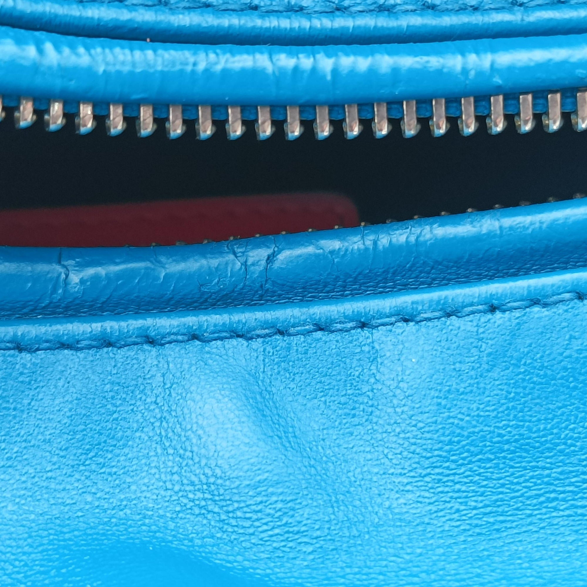 Secondhand Christian Dior Lady Dior Navy×Pink×Light Blue lambskin  handbag | stylenewstar