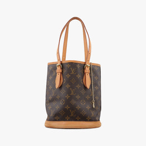 Pre-owned Louis Vuitton Bucket PM Brown Monogram Canvas M42238 handbag | stylenewstar