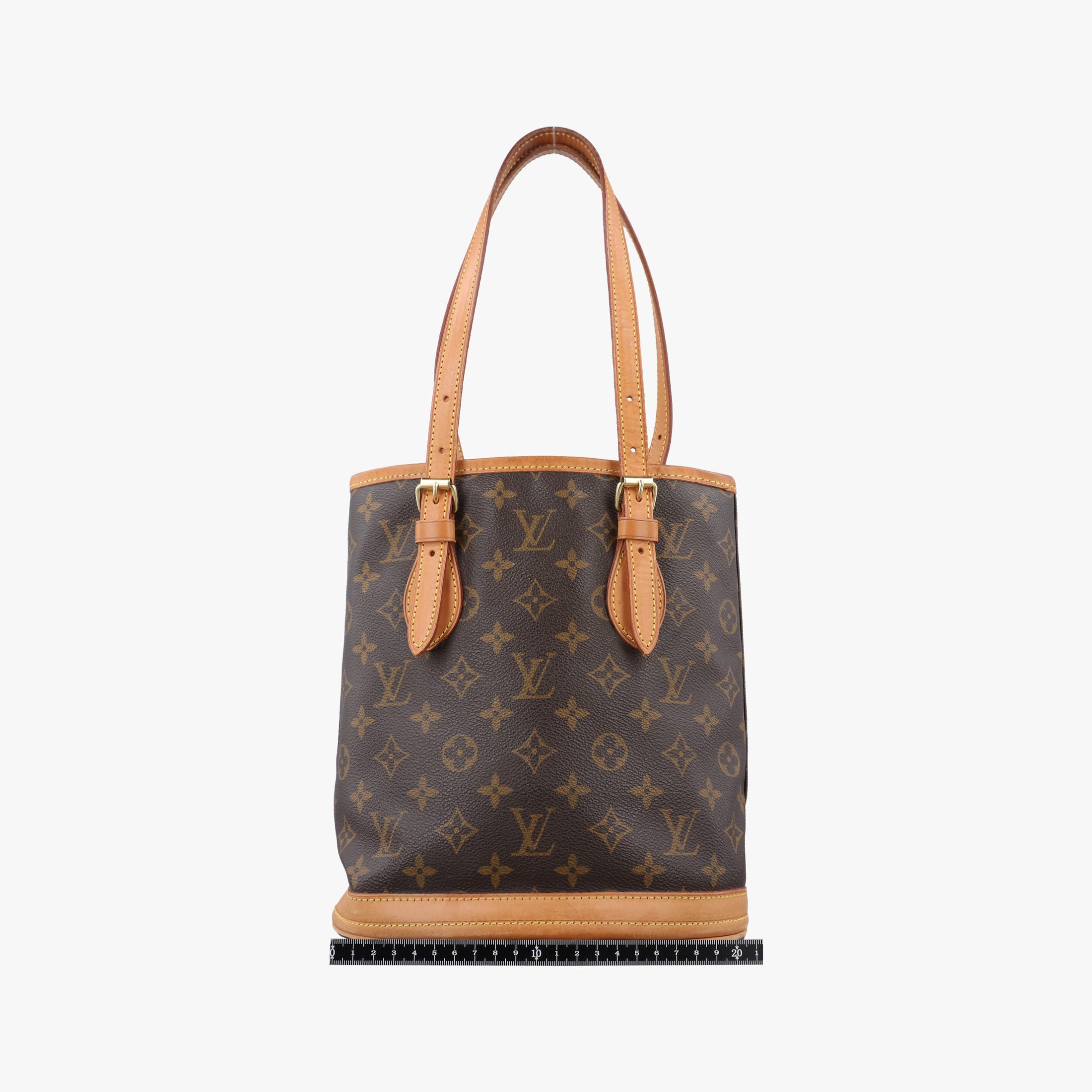 Pre-owned Louis Vuitton Bucket PM Brown Monogram Canvas M42238 handbag | stylenewstar