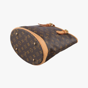 Pre-owned Louis Vuitton Bucket PM Brown Monogram Canvas M42238 handbag | stylenewstar