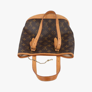 Pre-owned Louis Vuitton Bucket PM Brown Monogram Canvas M42238 handbag | stylenewstar
