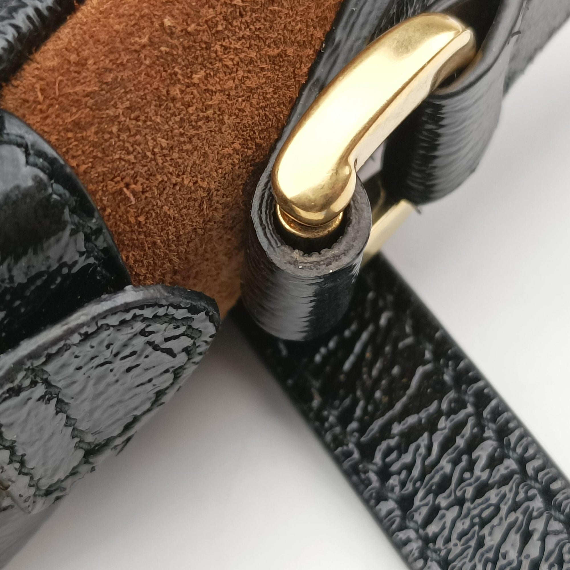 Pre-owned Gucci OPHIDIA Brown×black×multi Suede×leather 517350 shoulderbag | stylenewstar