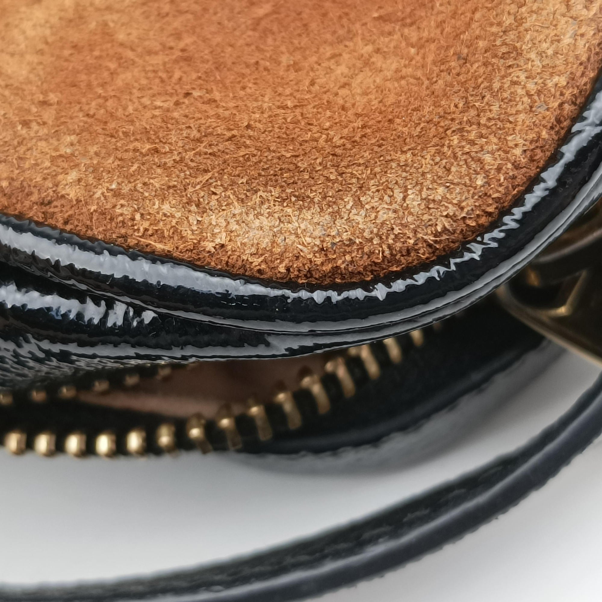 Pre-owned Gucci OPHIDIA Brown×black×multi Suede×leather 517350 shoulderbag | stylenewstar
