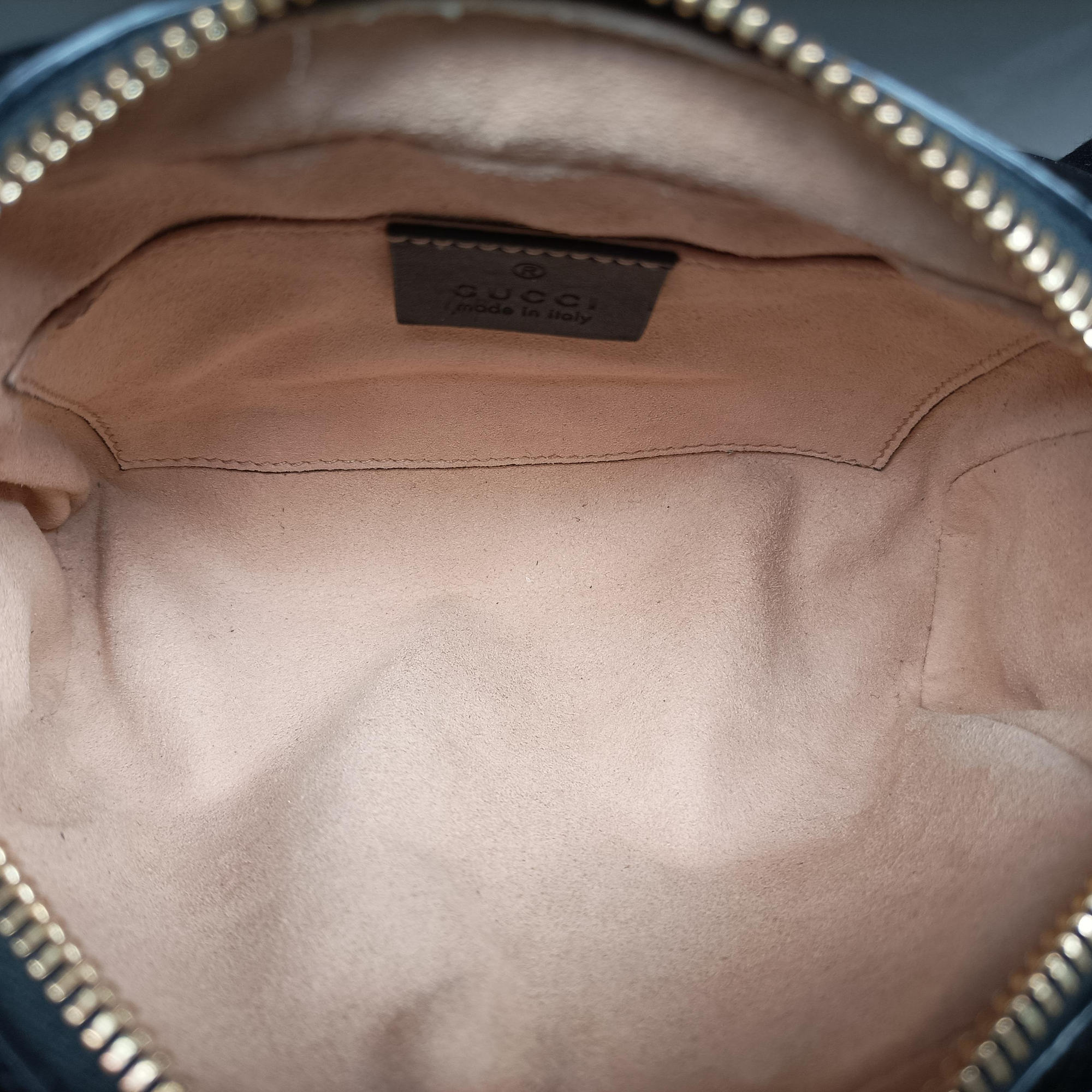 Pre-owned Gucci OPHIDIA Brown×black×multi Suede×leather 517350 shoulderbag | stylenewstar