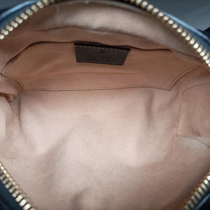 Pre-owned Gucci OPHIDIA Brown×black×multi Suede×leather 517350 shoulderbag | stylenewstar