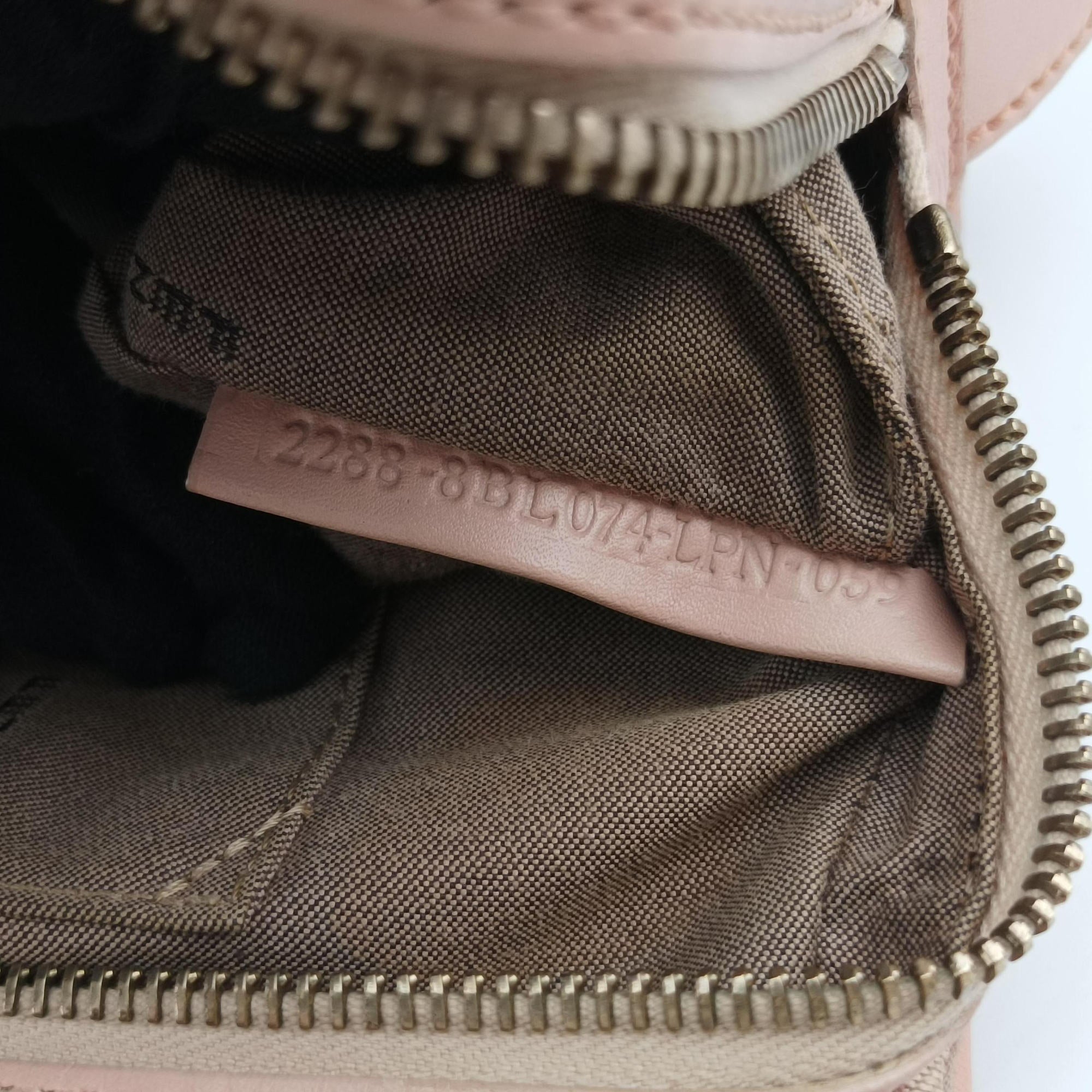 Pre-owned Fendi Zucchino Beige×Pink canvas×Leather 8BL074 handbag | stylenewstar