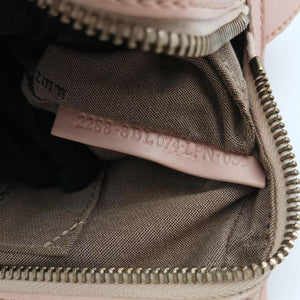Pre-owned Fendi Zucchino Beige×Pink canvas×Leather 8BL074 handbag | stylenewstar