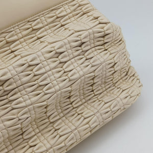 Pre-owned Bvlgari Isabella Rossellini ivory Leather  shoulderbag | stylenewstar