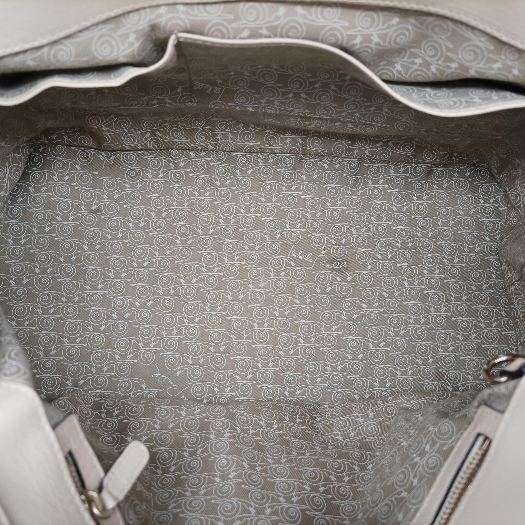 Pre-owned Bvlgari Isabella Rossellini ivory Leather  shoulderbag | stylenewstar