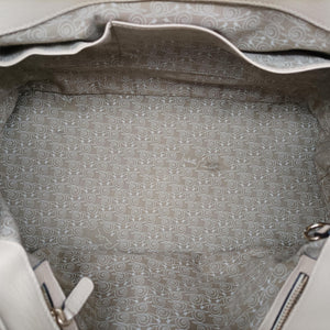 Pre-owned Bvlgari Isabella Rossellini ivory Leather  shoulderbag | stylenewstar
