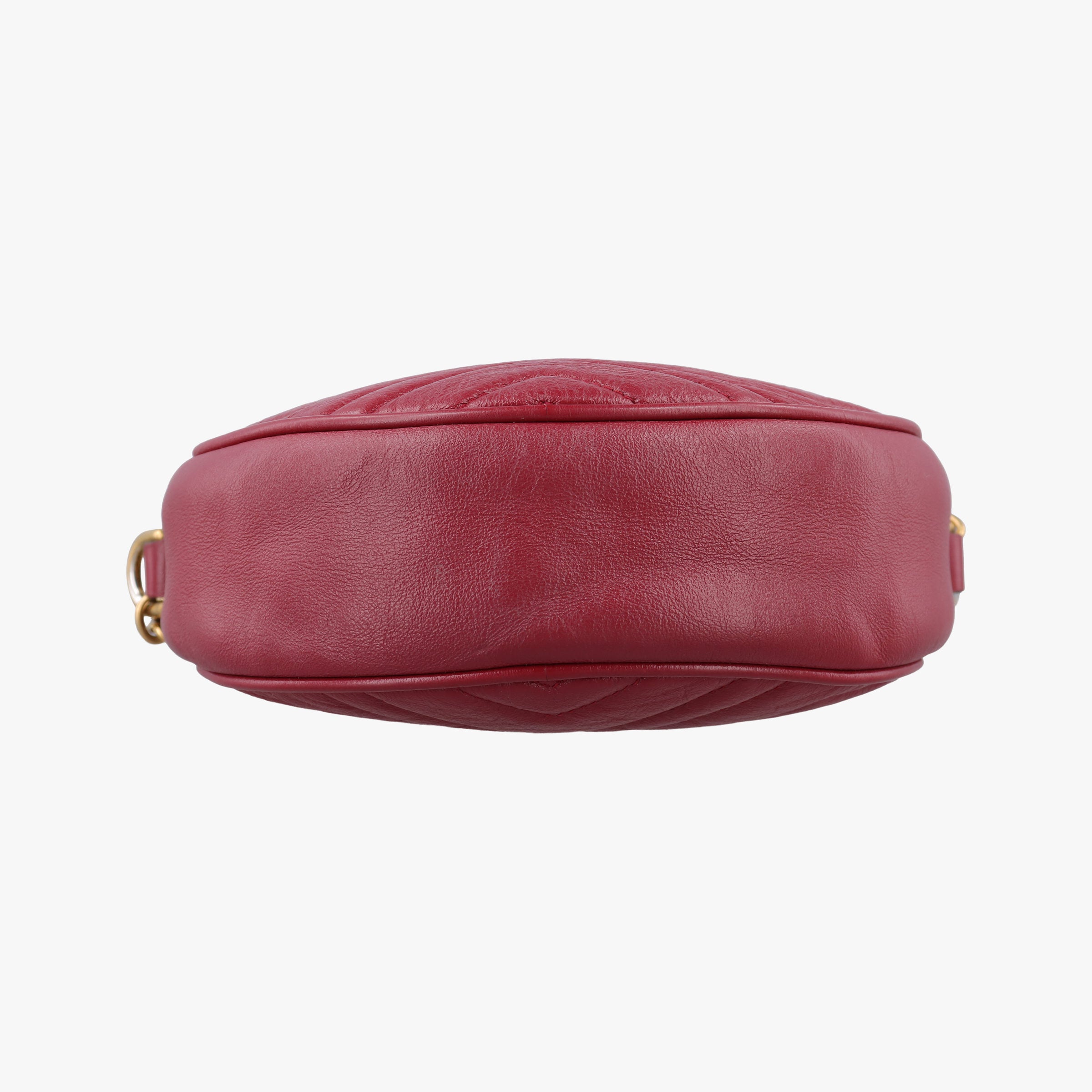 Pre-owned Gucci GG Marmont Red Leather 550154 shoulderbag | stylenewstar