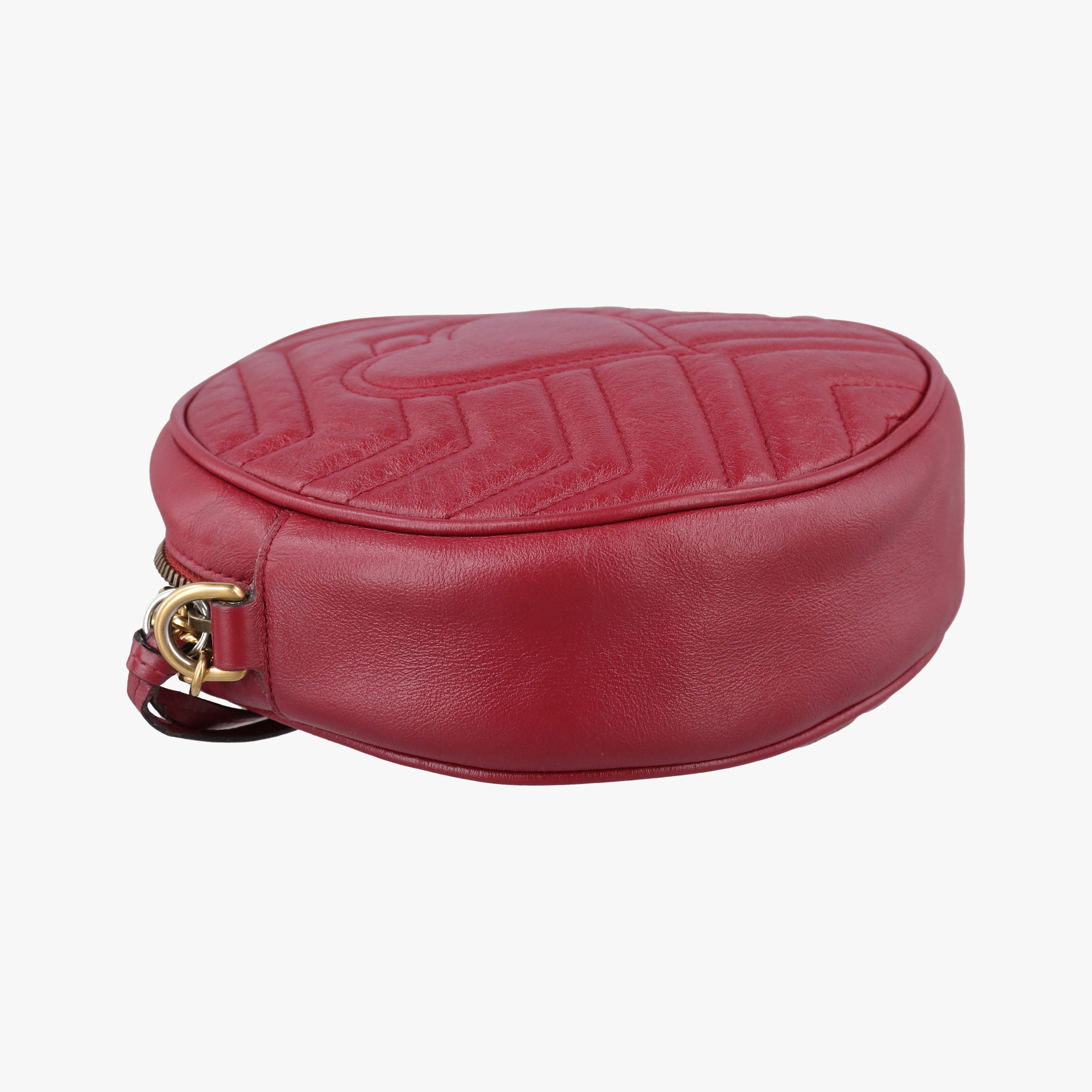Pre-owned Gucci GG Marmont Red Leather 550154 shoulderbag | stylenewstar