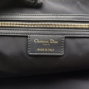 Pre-owned Christian Dior Cannage Dior Soft Shopping Black lambskin  shoulderbag | stylenewstar