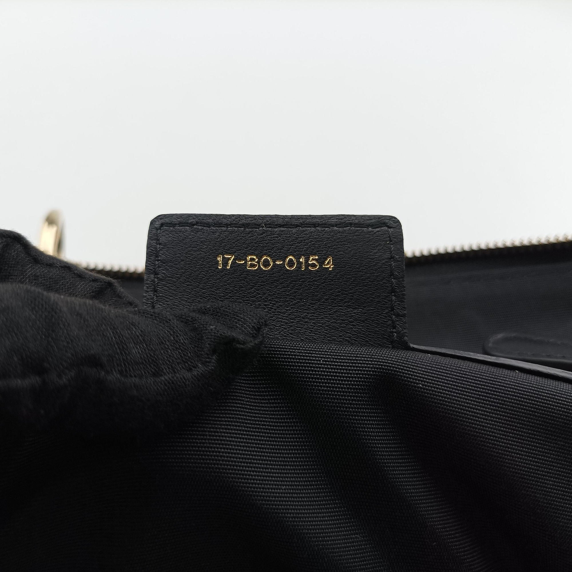 Pre-owned Christian Dior Cannage Dior Soft Shopping Black lambskin  shoulderbag | stylenewstar