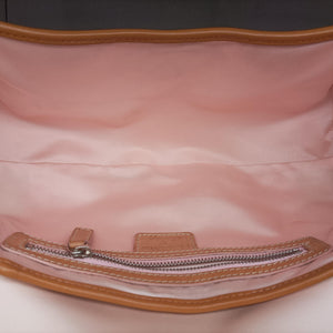 Pre-owned Christian Dior Romantic Heart Trotter Beige x Brown x Pink PVC Coated Canvas x leather  handbag | stylenewstar