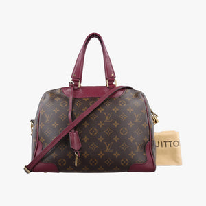 Pre-owned Louis Vuitton RETIRO PM Brown × AURORE Monogram Canvas×calf leather M40545 shoulderbag | stylenewstar