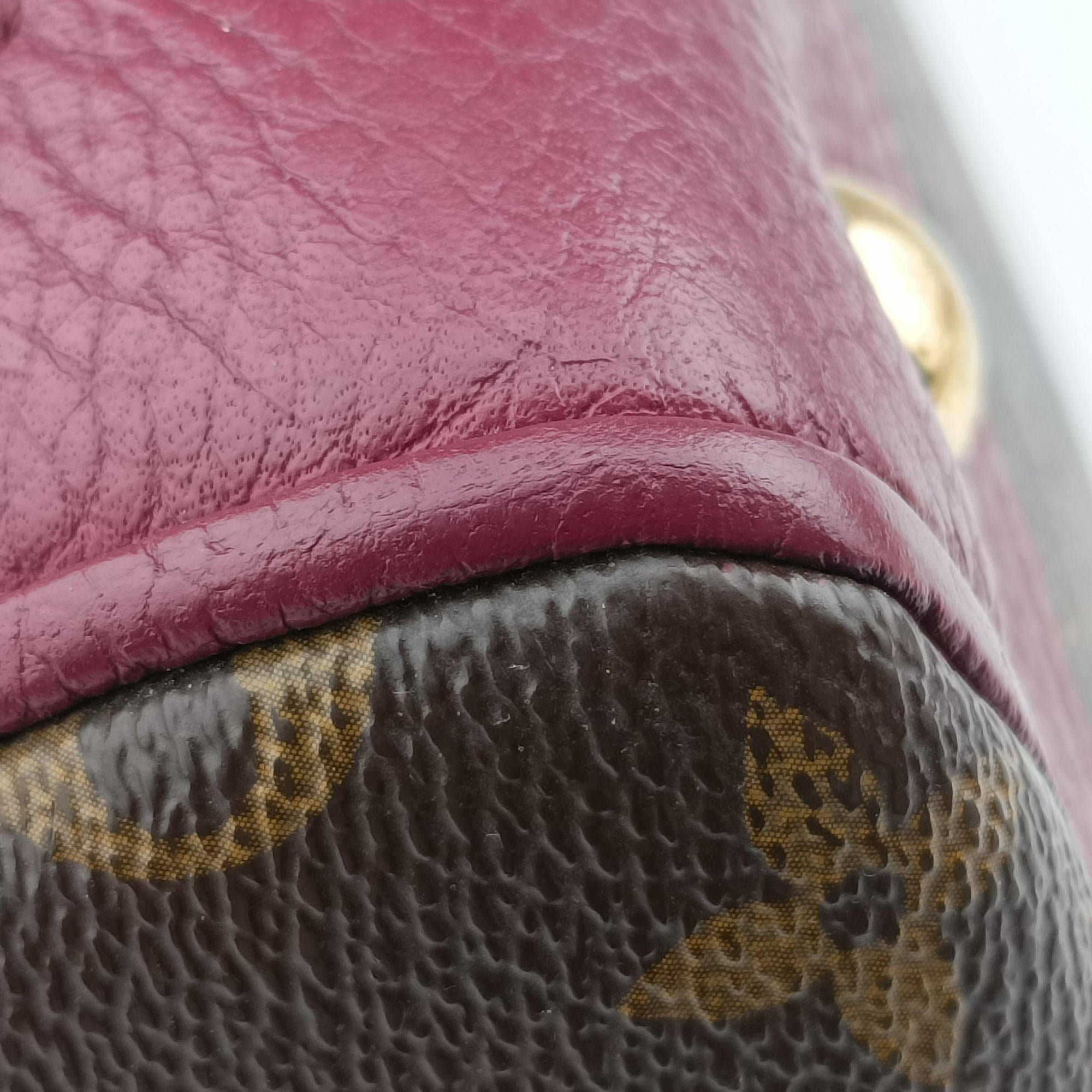 Pre-owned Louis Vuitton RETIRO PM Brown × AURORE Monogram Canvas×calf leather M40545 shoulderbag | stylenewstar
